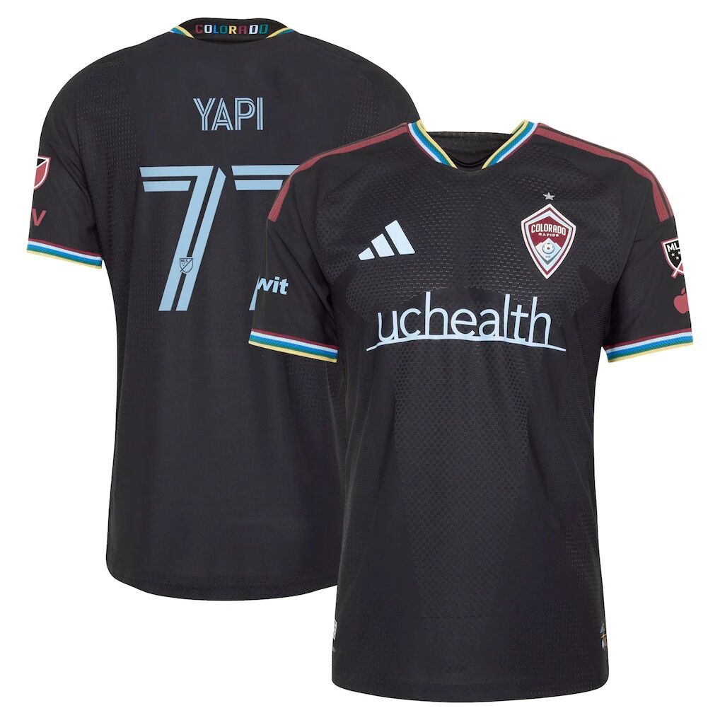 Darren Yapi Colorado Rapids adidas 2026 Colorful Colorado On-Field Authentic Patch Jersey