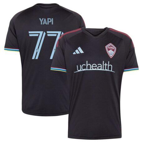 Darren Yapi Colorado Rapids adidas 2026 Colorful Colorado Replica Jersey - Black - Front View