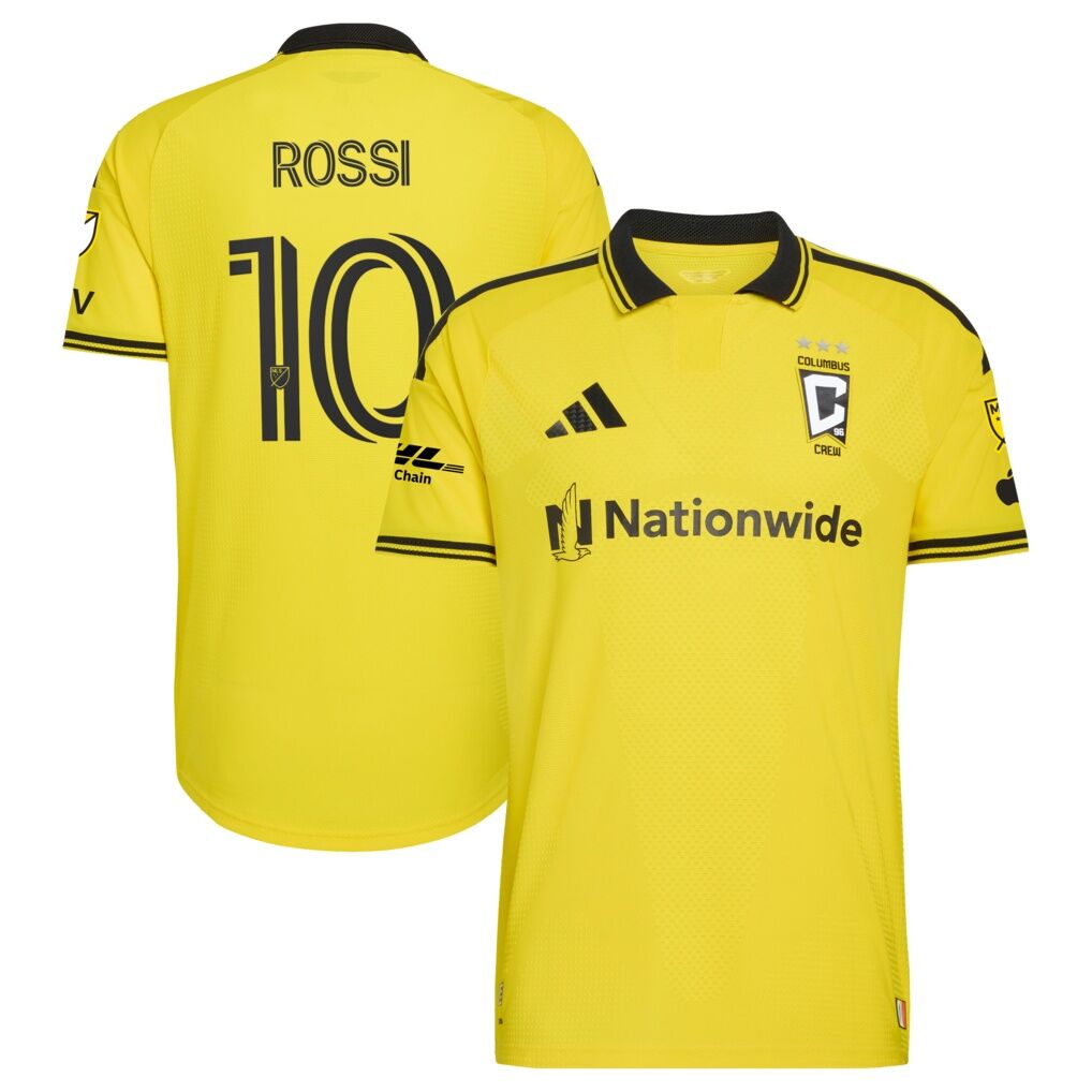 Diego Rossi Columbus Crew adidas 2026 The Crafted for Excellence Kit On-Field Authentic Patch Jersey