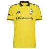 Maximilian Arfsten Columbus Crew adidas 2026 The Crafted for Excellence Kit On-Field Authentic Patch Jersey - Yellow - Side View