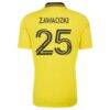 Sean Zawadzki Columbus Crew adidas 2026 The Crafted for Excellence Kit Replica Jersey - Yellow - Detail View