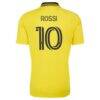 Diego Rossi Columbus Crew adidas 2026 The Crafted for Excellence Kit Replica Jersey - Yellow - Detail View