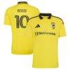 Diego Rossi Columbus Crew adidas 2026 The Crafted for Excellence Kit Replica Jersey - Yellow - Front View
