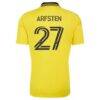 Maximilian Arfsten Columbus Crew adidas 2026 The Crafted for Excellence Kit Replica Jersey - Yellow - Detail View