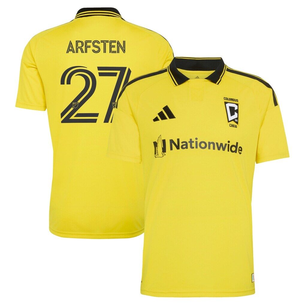Maximilian Arfsten Columbus Crew adidas 2026 The Crafted for Excellence Kit Replica Jersey