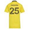 Sean Zawadzki Columbus Crew adidas Women's 2026 The Crafted for Excellence Kit Replica Jersey - Yellow - Detail View