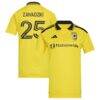 Sean Zawadzki Columbus Crew adidas Women's 2026 The Crafted for Excellence Kit Replica Jersey - Yellow - Front View