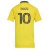 Diego Rossi Columbus Crew adidas Women's 2026 The Crafted for Excellence Kit Replica Jersey - Yellow - Detail View