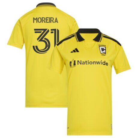 Steven Moreira Columbus Crew adidas Women's 2026 The Crafted for Excellence Kit Replica Jersey - Yellow - Front View