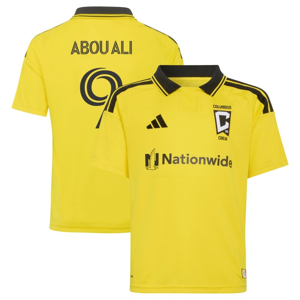 Wessam Abou Ali Columbus Crew adidas Youth 2026 The Crafted for Excellence Kit Replica Jersey