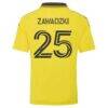 Sean Zawadzki Columbus Crew adidas Youth 2026 The Crafted for Excellence Kit Replica Jersey - Yellow - Detail View