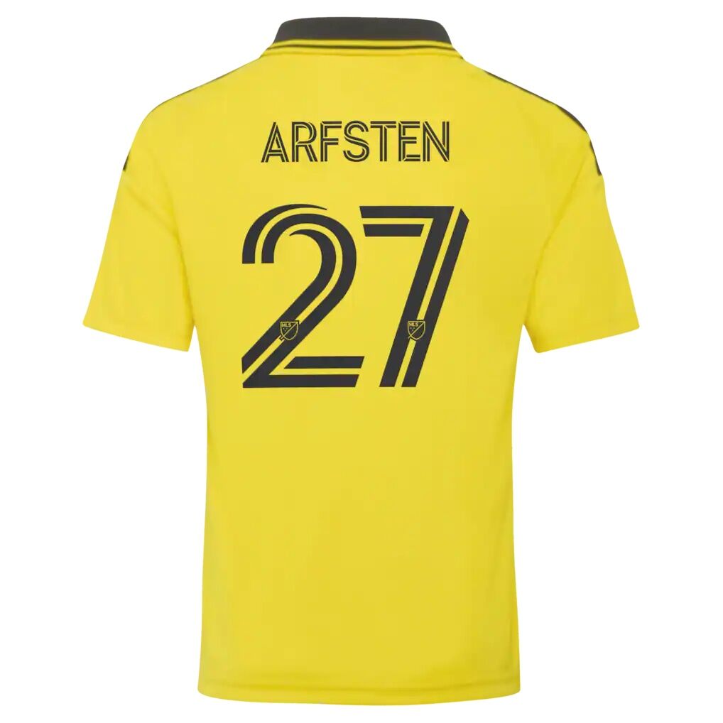 Maximilian Arfsten Columbus Crew adidas Youth 2026 The Crafted for Excellence Kit Replica Jersey