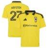 Maximilian Arfsten Columbus Crew adidas Youth 2026 The Crafted for Excellence Kit Replica Jersey - Yellow - Front View