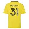 Steven Moreira Columbus Crew adidas Youth 2026 The Crafted for Excellence Kit Replica Jersey - Yellow - Detail View