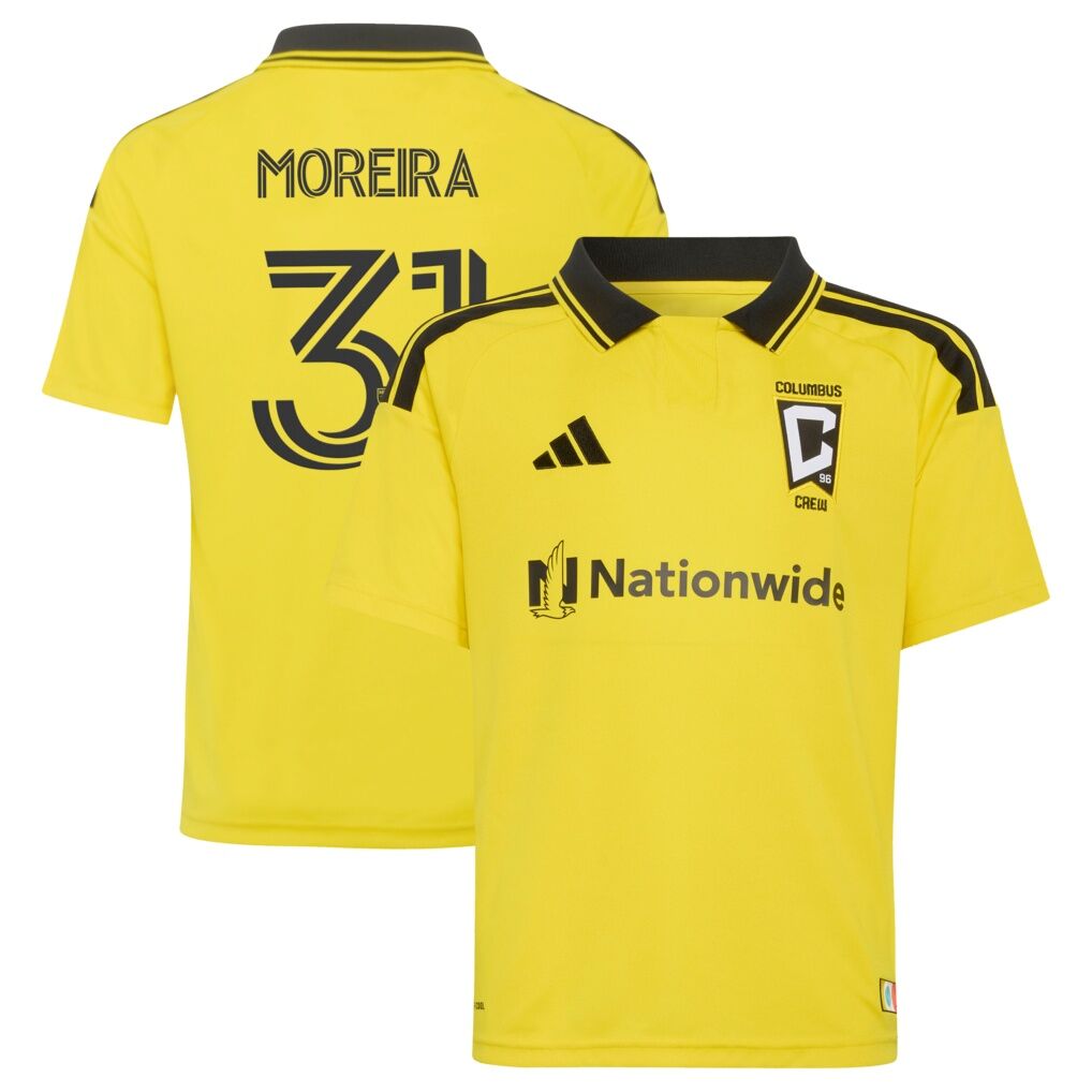 Steven Moreira Columbus Crew adidas Youth 2026 The Crafted for Excellence Kit Replica Jersey