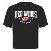 Detroit Red Wings Levelwear Luxe Signature Knit T-Shirt - Black - Side View