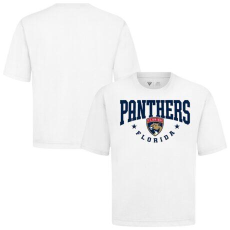 Florida Panthers Levelwear Luxe Signature Knit T-Shirt - White - Front View