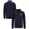 Calgary Flames Levelwear Chameleon Quarter-Zip Sweatshirt - Navy - Front View
