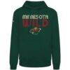 Minnesota Wild Levelwear Podium Lanes Hoodie - Green - Side View