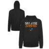 San Jose Sharks Levelwear Podium Lanes Hoodie - Black - Front View