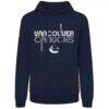 Vancouver Canucks Levelwear Podium Lanes Hoodie - Navy - Side View