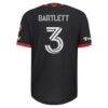 Lucas Bartlett D.C. United adidas 2026 Black-and-Red Kit On-Field Authentic Patch Jersey - Black - Detail View