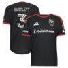 Lucas Bartlett D.C. United adidas 2026 Black-and-Red Kit On-Field Authentic Patch Jersey - Black - Front View