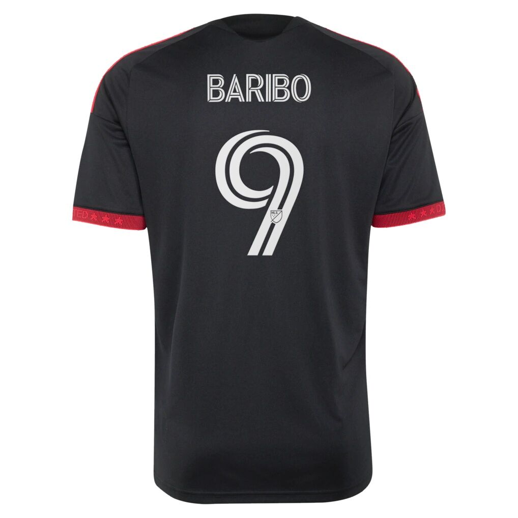 Tai Baribo D.C. United adidas  2026 Black-and-Red Kit Replica Jersey