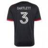 Lucas Bartlett D.C. United adidas 2026 Black-and-Red Kit Replica Jersey - Black - Detail View