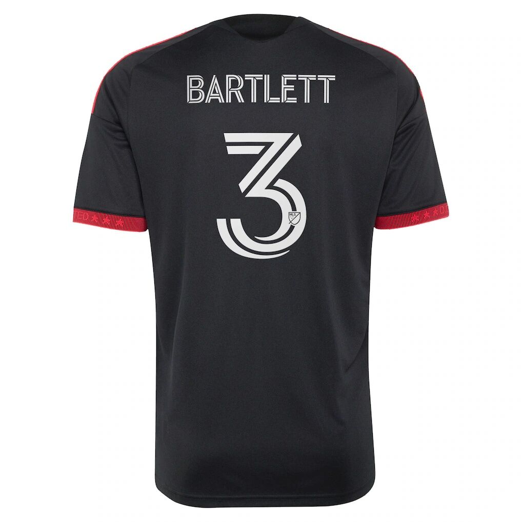 Lucas Bartlett D.C. United adidas  2026 Black-and-Red Kit Replica Jersey