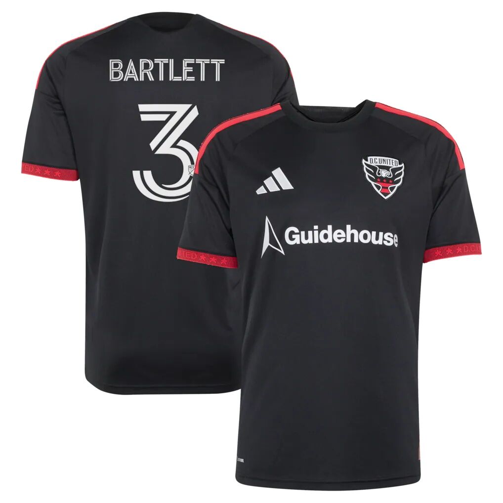 Lucas Bartlett D.C. United adidas  2026 Black-and-Red Kit Replica Jersey