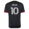Gabriel Pirani D.C. United adidas 2026 Black-and-Red Kit Replica Jersey - Black - Detail View