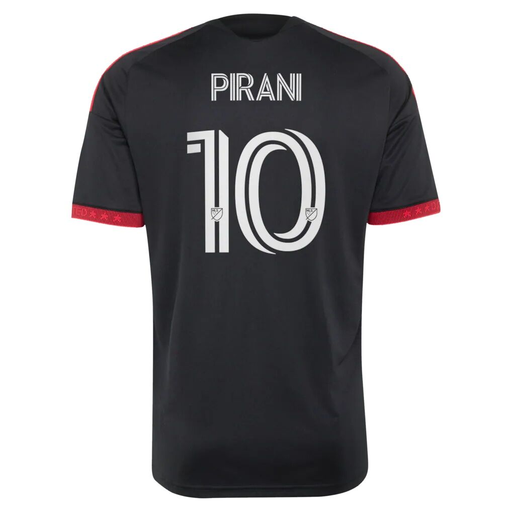 Gabriel Pirani D.C. United adidas  2026 Black-and-Red Kit Replica Jersey