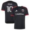 Gabriel Pirani D.C. United adidas 2026 Black-and-Red Kit Replica Jersey - Black - Front View