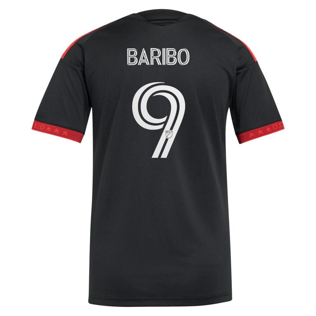 Tai Baribo D.C. United adidas Women's  2026 Black-and-Red Kit Replica Jersey