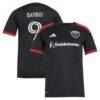 Tai Baribo D.C. United adidas Women's 2026 Black-and-Red Kit Replica Jersey - Black - Front View