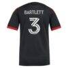 Lucas Bartlett D.C. United adidas Women's 2026 Black-and-Red Kit Replica Jersey - Black - Detail View