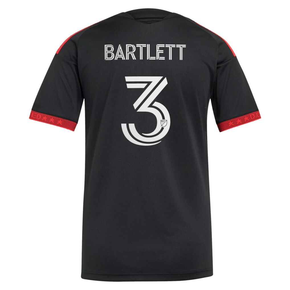 Lucas Bartlett D.C. United adidas Women's  2026 Black-and-Red Kit Replica Jersey