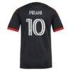 Gabriel Pirani D.C. United adidas Women's 2026 Black-and-Red Kit Replica Jersey - Black - Detail View