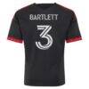 Lucas Bartlett D.C. United adidas Youth 2026 Black-and-Red Kit Replica Jersey - Black - Detail View
