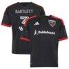 Lucas Bartlett D.C. United adidas Youth 2026 Black-and-Red Kit Replica Jersey - Black - Front View