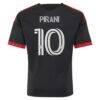 Gabriel Pirani D.C. United adidas Youth 2026 Black-and-Red Kit Replica Jersey - Black - Detail View