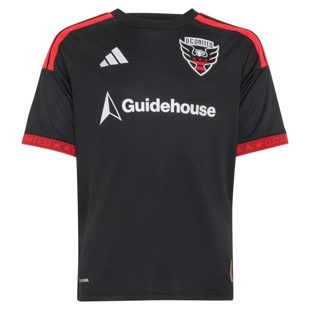 Gabriel Pirani D.C. United adidas Youth  2026 Black-and-Red Kit Replica Jersey