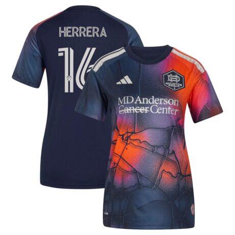 Héctor Herrera Houston Dynamo FC adidas Women's 2026 Mission Control Replica Jersey - Blue - Front View
