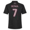 Rodrigo De Paul Inter Miami CF adidas Youth 2026 Presagio Replica Jersey - Black - Detail View
