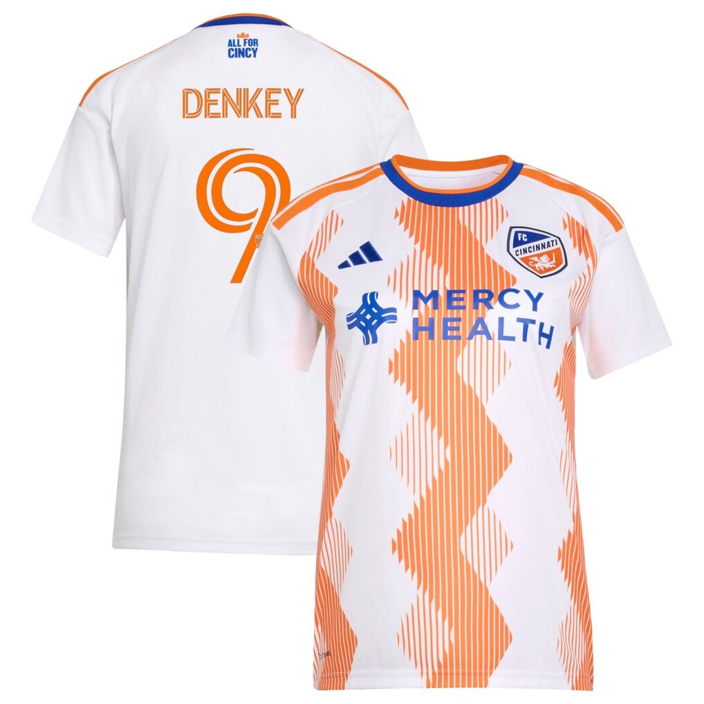 Kévin Denkey FC Cincinnati adidas Women's 2026 The Seven Hills Kit Replica Jersey