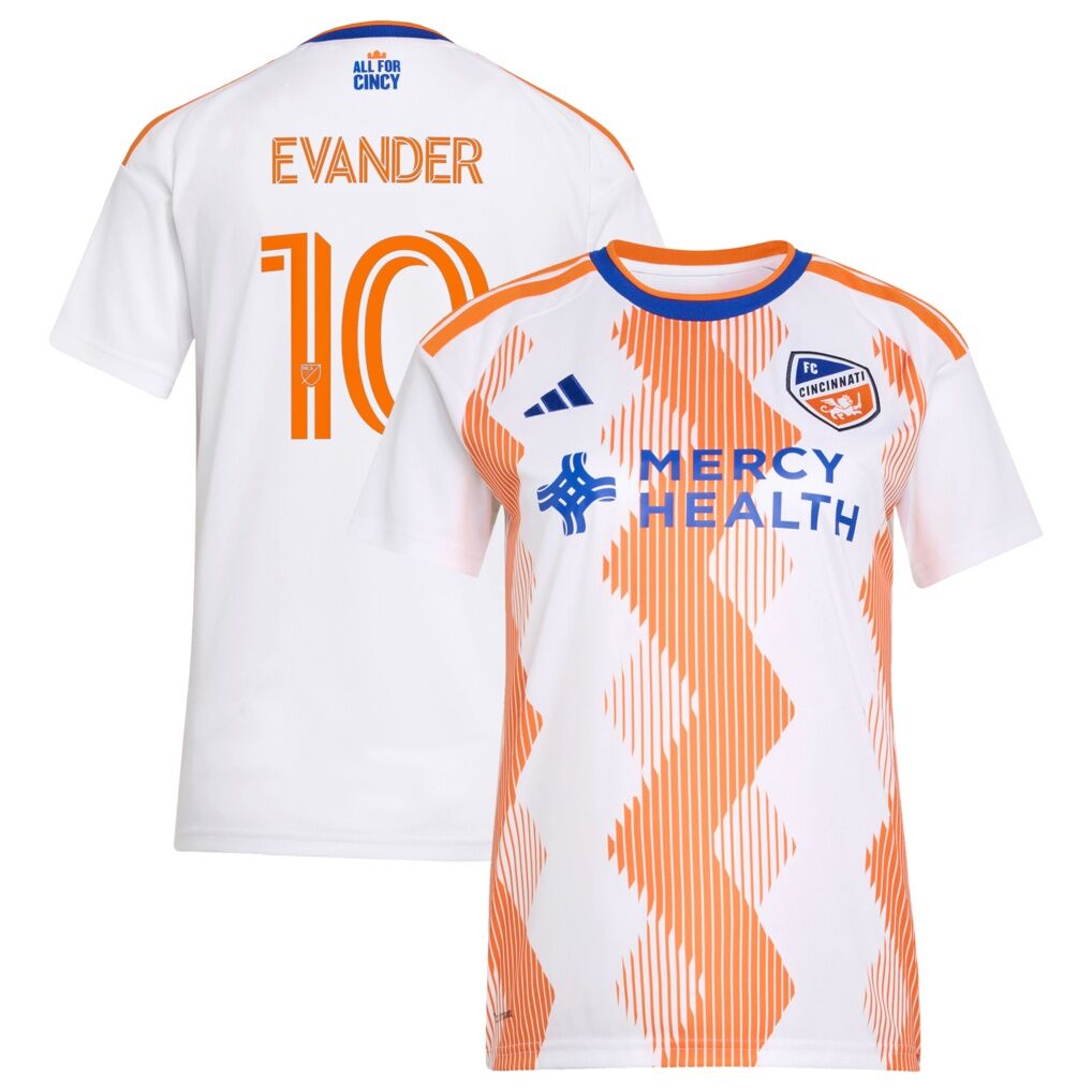 Evander da Silva Ferreira FC Cincinnati adidas Women's 2026 The Seven Hills Kit Replica Jersey