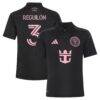 Sergio Reguilón Inter Miami CF adidas Youth 2026 Presagio Replica Jersey - Black - Front View