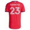Logan Farrington FC Dallas adidas 2026 DNA Kit On-Field Authentic Patch Jersey - Red - Detail View