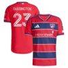 Logan Farrington FC Dallas adidas 2026 DNA Kit On-Field Authentic Patch Jersey - Red - Front View